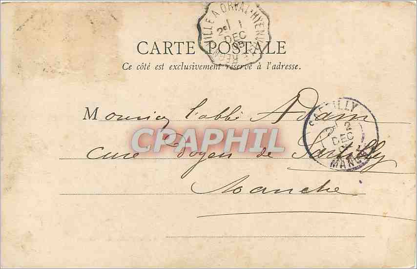 CPA Parthenay Deux Sevres Porte et Pont Saint Jacques Carte 1900 — Rückseite