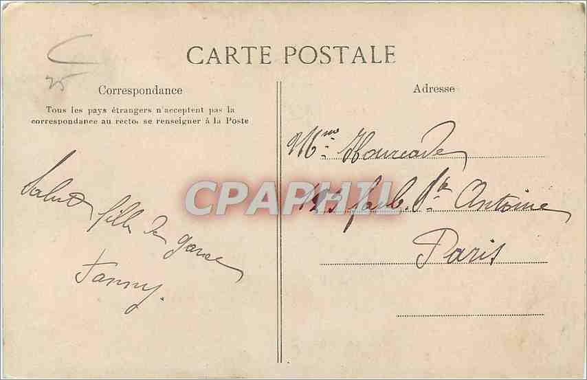 CPA Frontiere Franco Suisse Le Pont de la Gouile  — Rückseite