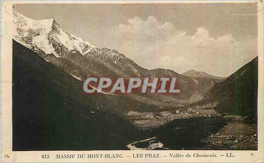 CPA Massif du Mont Blanc Les Praz Vallee de Chamonix 