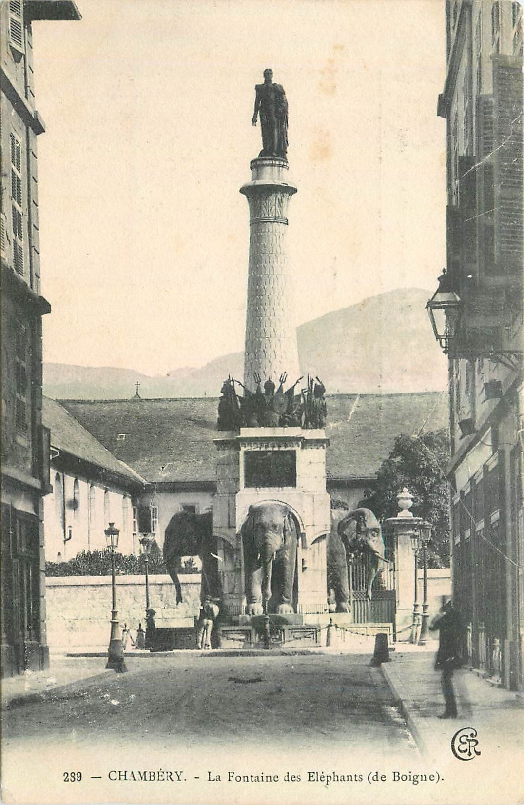 CPA Chambery La Fontaine des Elephants 