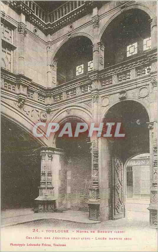 CPA Toulouse Hotel de Barruy College des Jesuits 