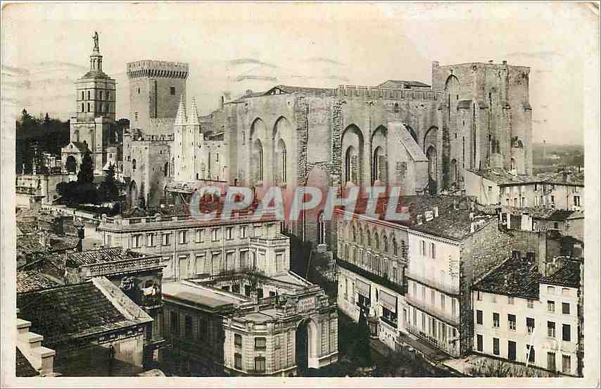 CPA Avignon Vaucluse Le Palais des Papes 