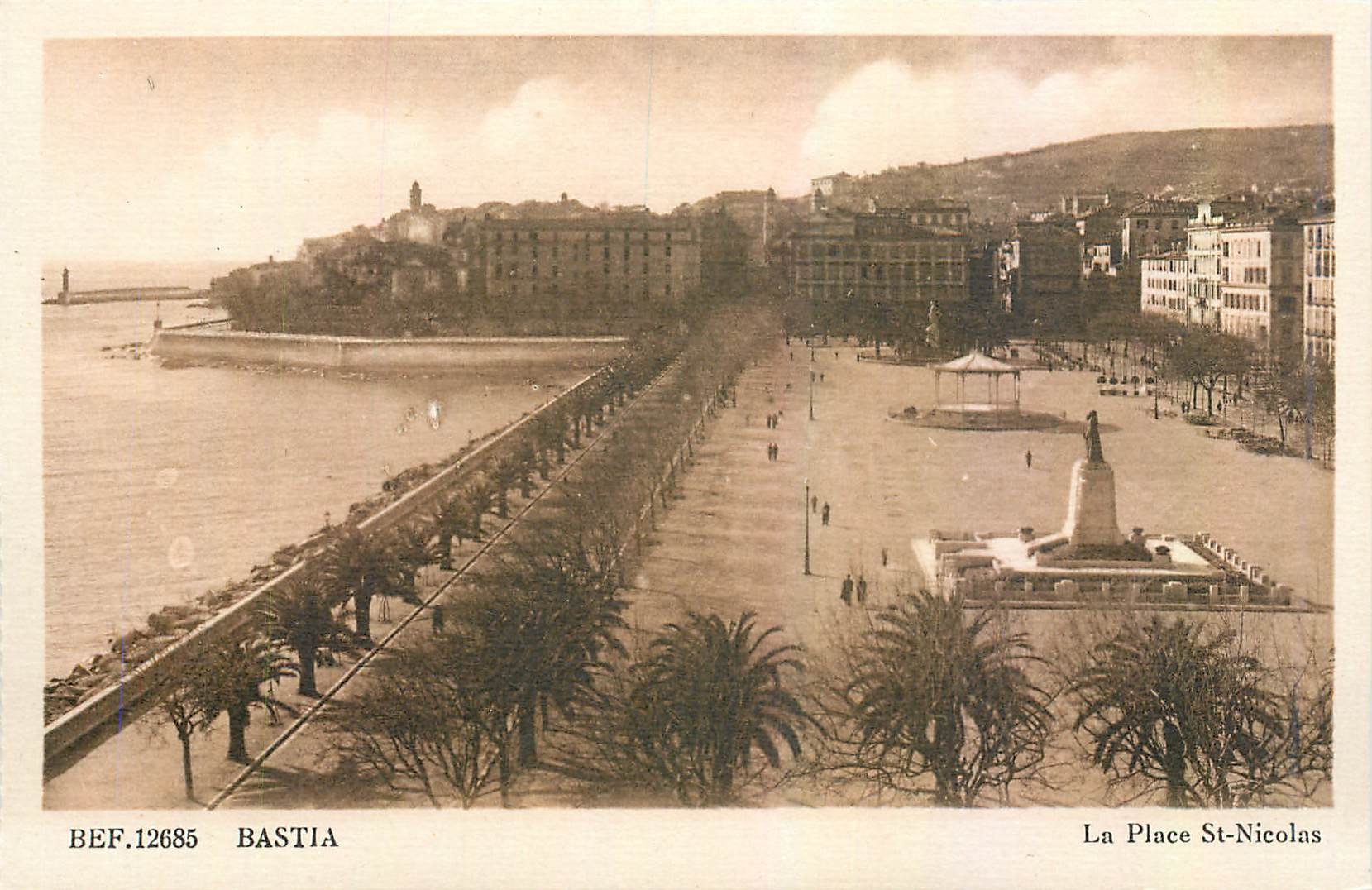 CPA Bastia La Place St Nicolas 