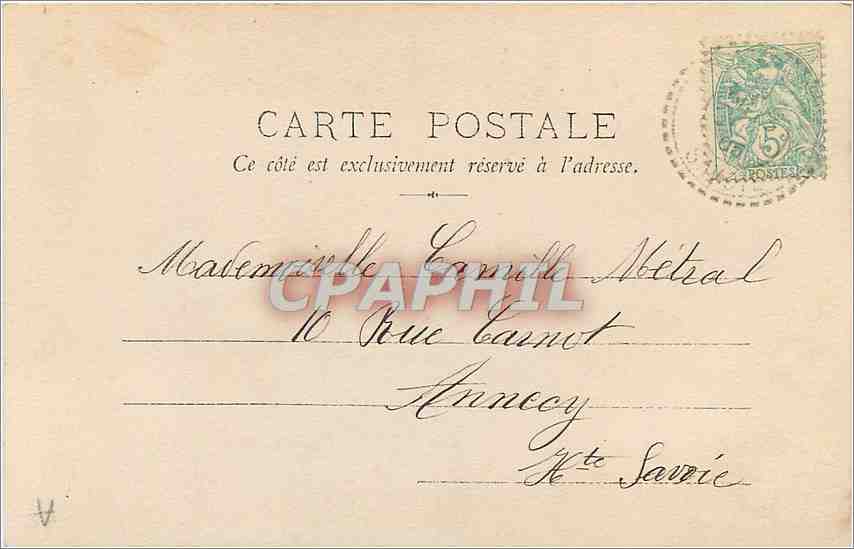 CPA Enfant — Rückseite