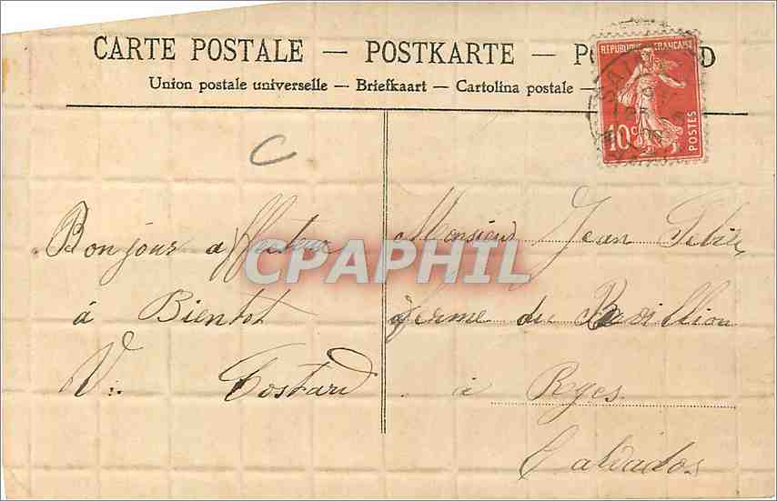 CPA Bonne Fete  — Rückseite
