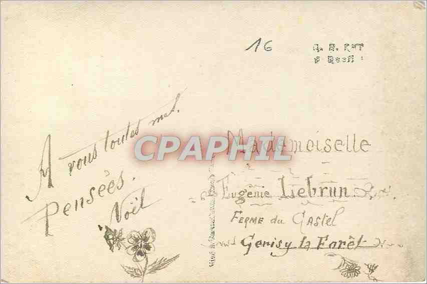 CPA Je vous aime Passionnement Militaria — Rückseite
