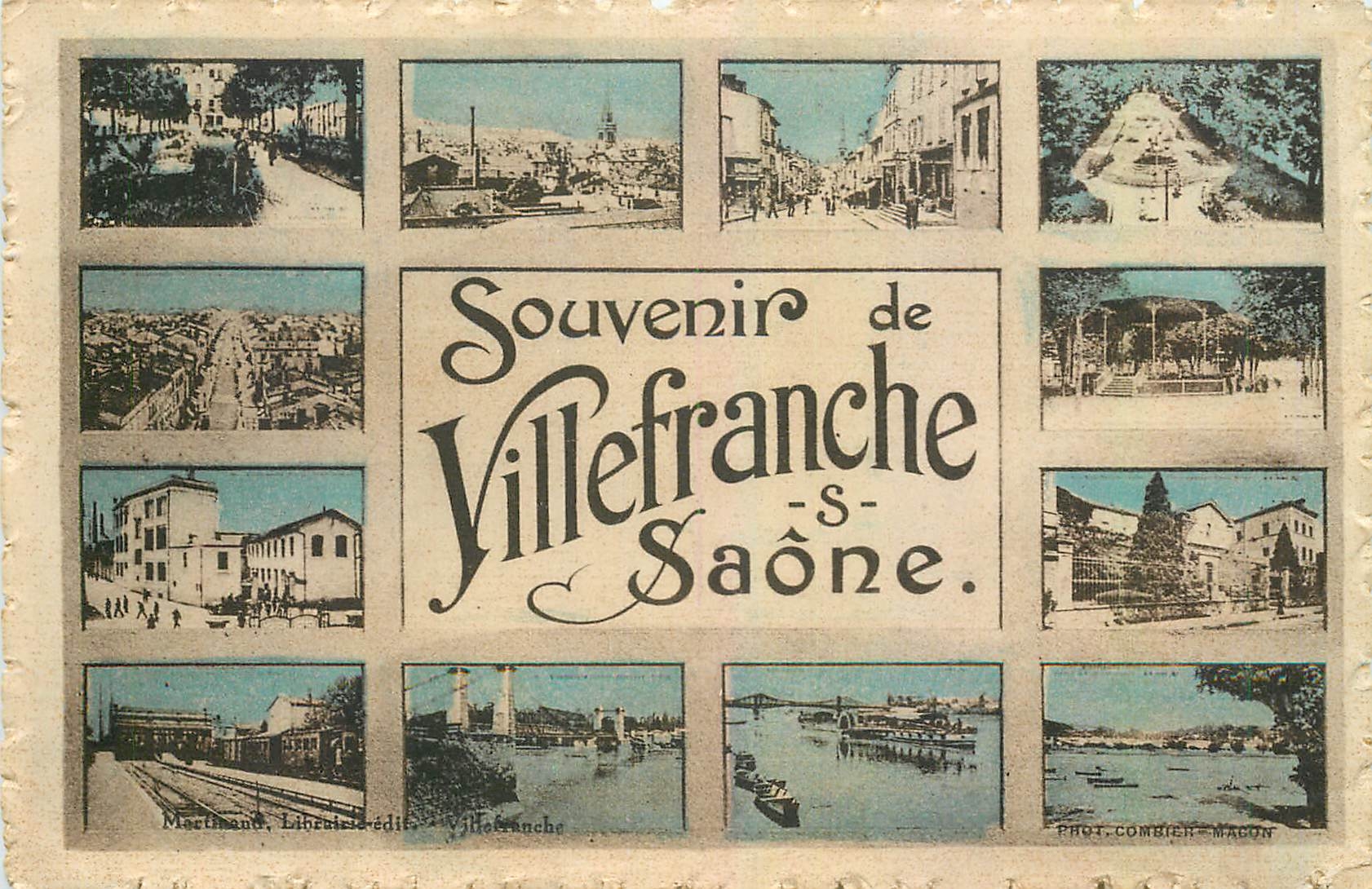Villefranche-sur-Saône — Souvenir de Villefranche-sur-Saône — Martinaud, Librairie-éditeur, Villefranche-sur-Saône