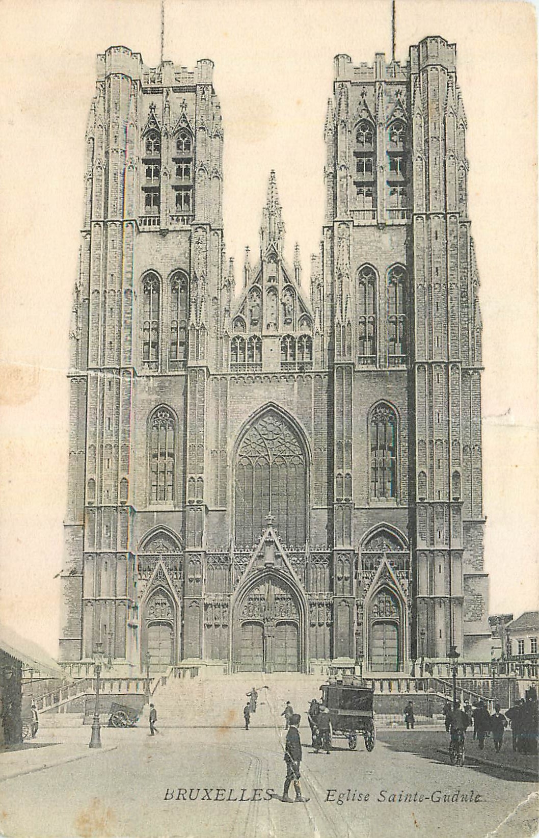 CPA Bruxelles Eglise Saint Gudule 