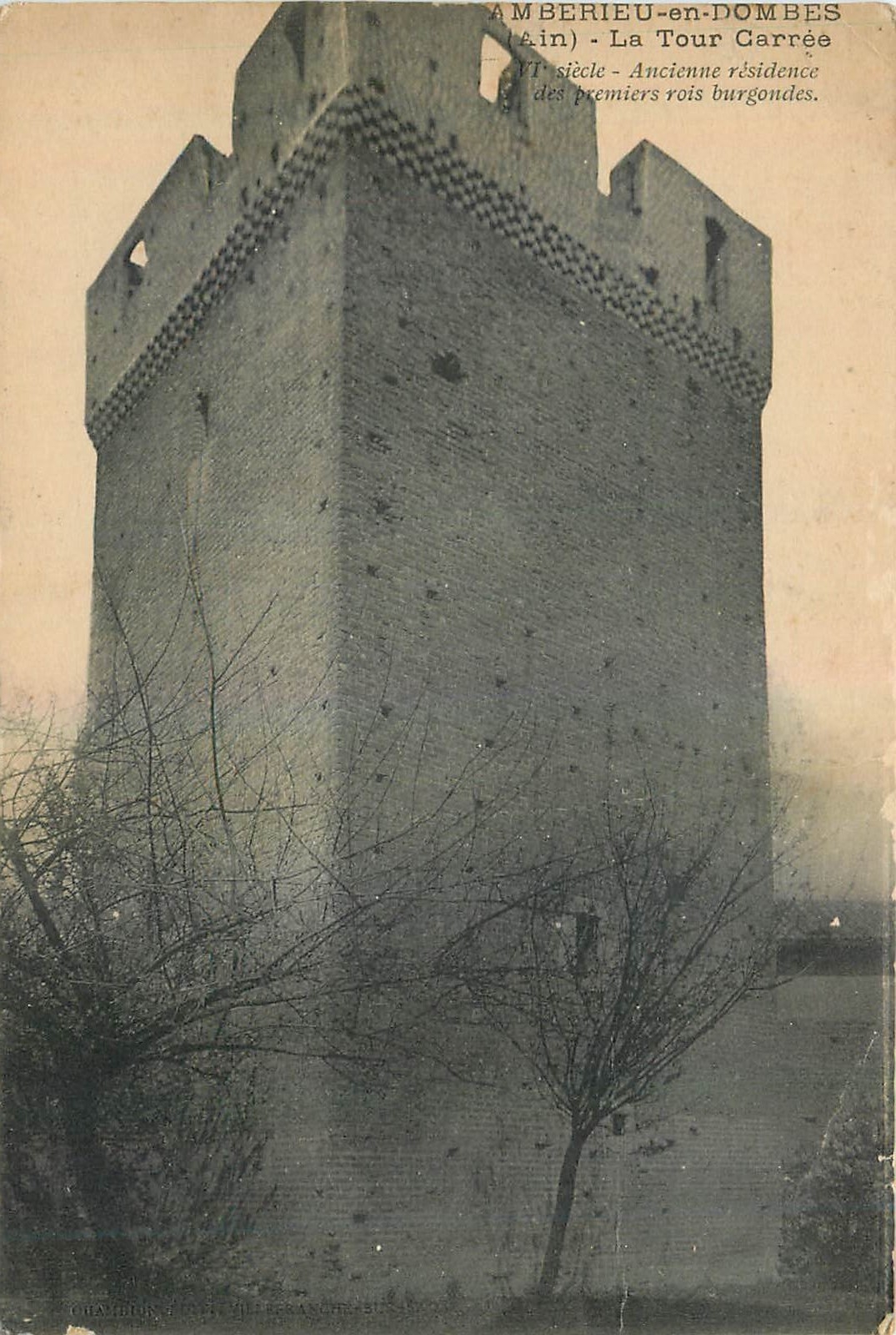 CPA Amberieu en Dombes Ain La Tour Carree 
