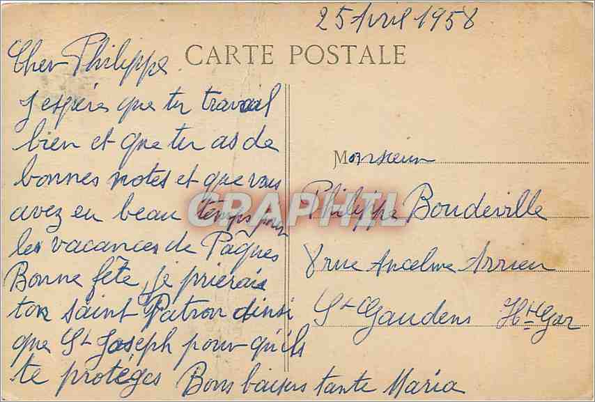 CPA Amberieu en Dombes Ain La Tour Carree  — Rückseite