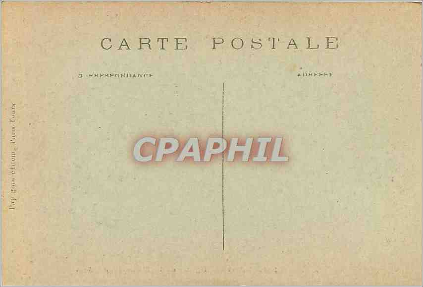 CPA Paris Eglise de la Madeleine  — Verso