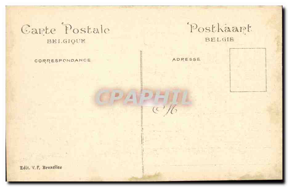 Exposition Universelle Bruxelles 1910 — Royaume Merveilleux — Edit. V.F. Bruxelles — Verso