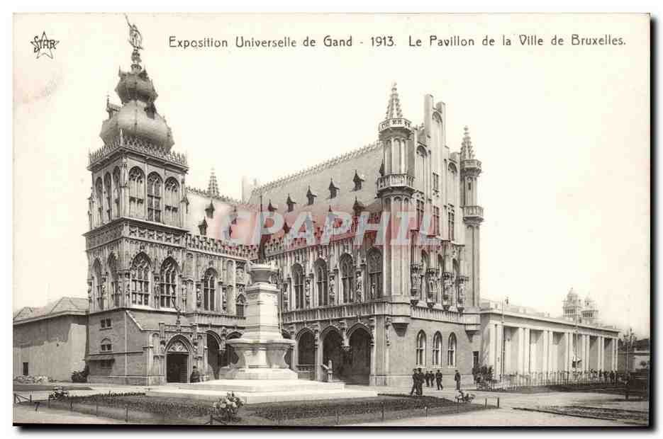 Exposición Universal de Gante - 1913. El Pabellón de la Ciudad de Bruselas — editor STAR