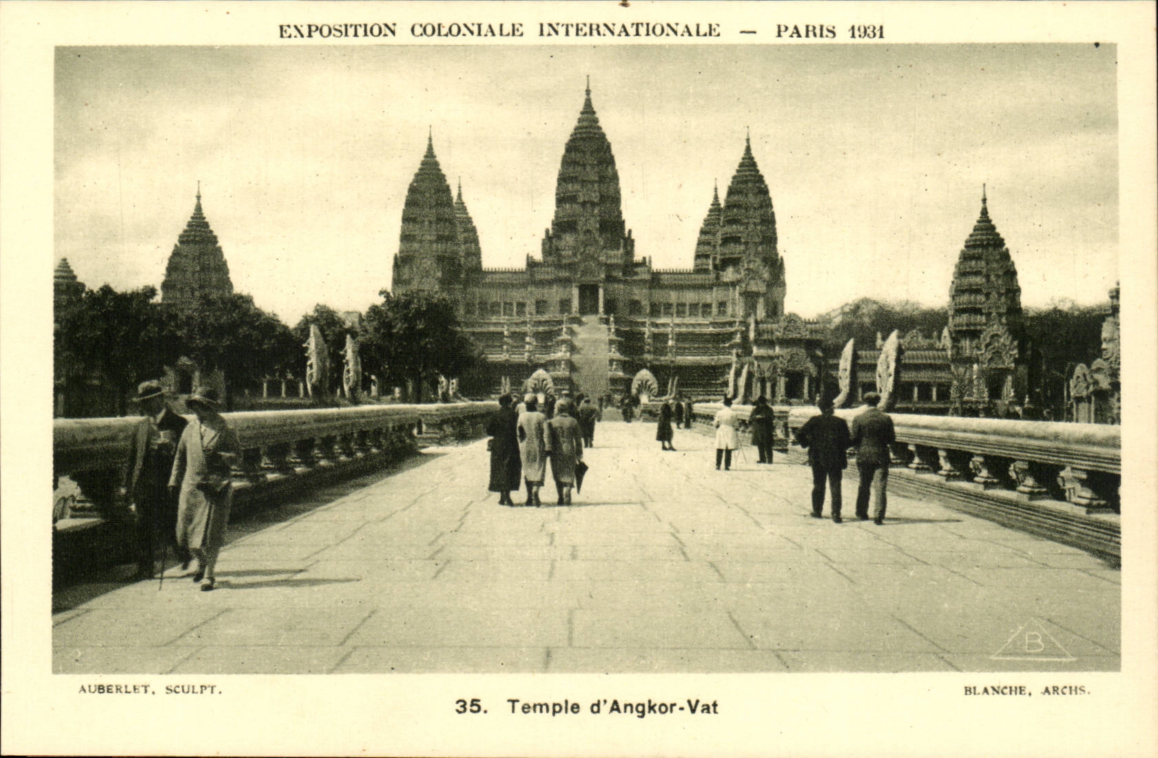 Tempio di Angkor-Vat — Esposizione Coloniale Internazionale — Parigi 1931 — Blanche, Archs.