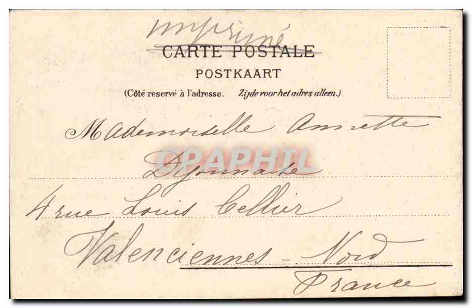 Exposition Universelle Bruxelles-Brussels-Belgique-Belgium- 1910-Hand Stamp- Theatre Royal de la Monnaie -CPA — Rückseite