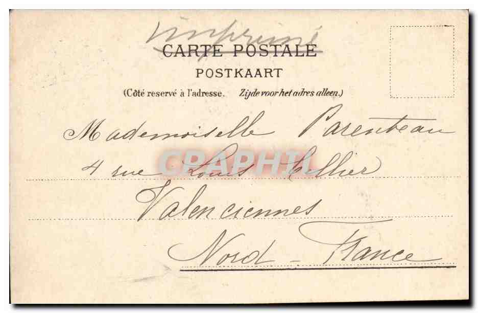 Exposition Universelle Bruxelles-Brussels-Belgique-Belgium- 1910-Hand Stamp- Palais de Justice -CPA — Rückseite
