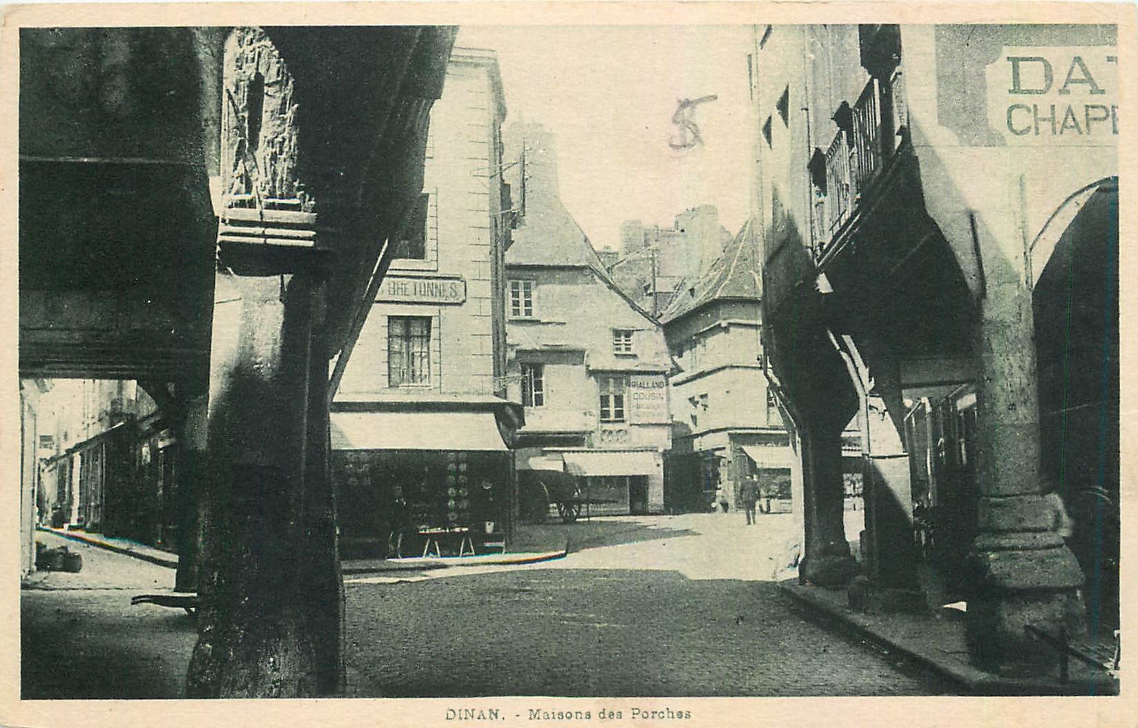 Dinan - Maisons des Porches — Série I, N° 6, édition M. PAMBRUN, Dinan