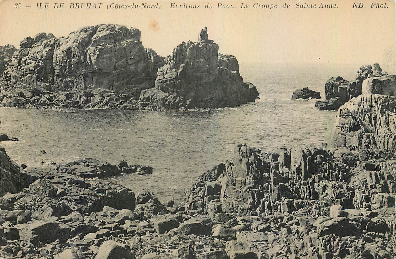 CPA Ile de Brehat Cotes du Nord Environs du Paon 
