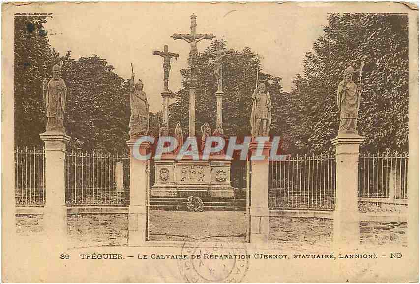 CPA Treguier Le Calvaire de Reparation 