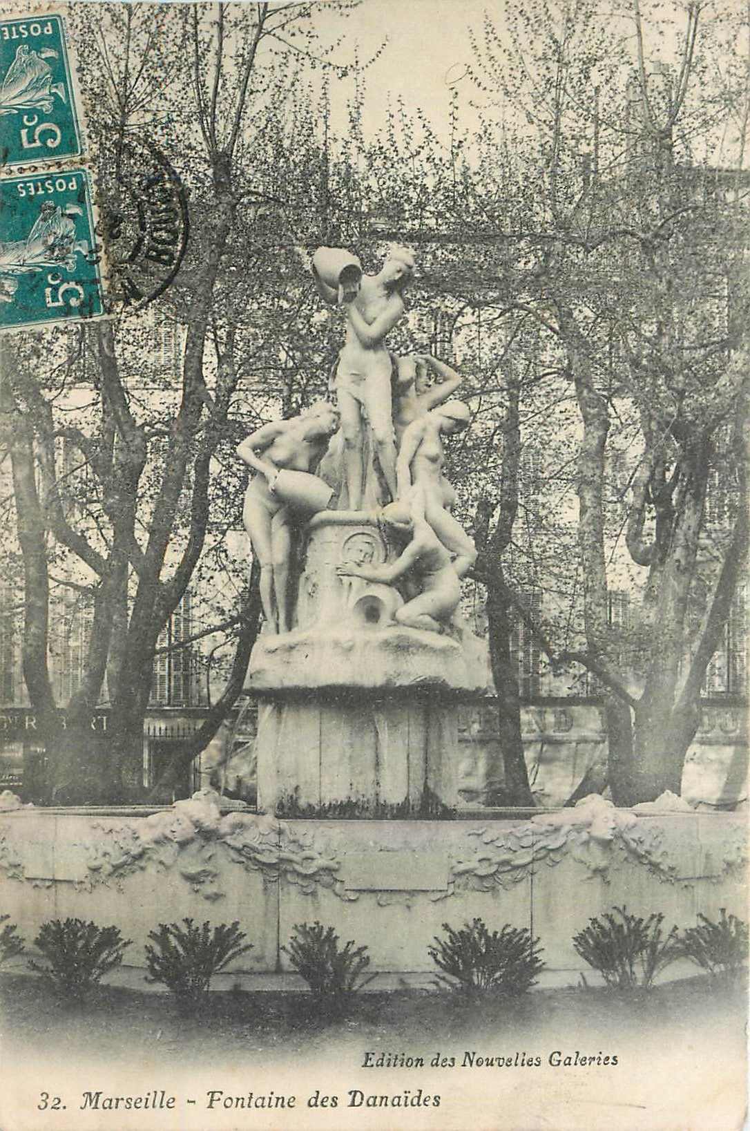 CPA Marseille Fontaine des Danaides 