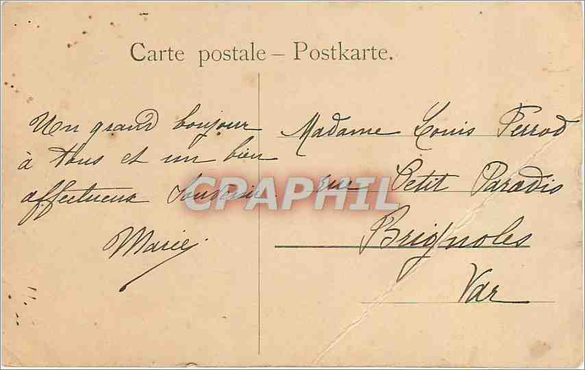 CPA P Tarrant Pinx Enfant — Rückseite