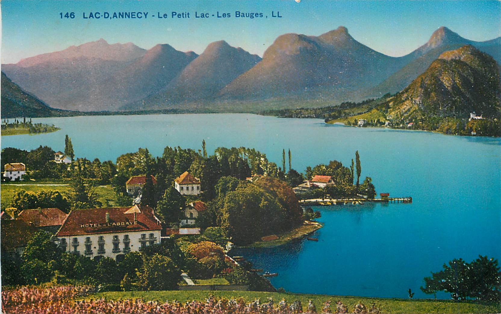 CPA Lac d'Annecy Le Petit Lac Les Bauges 