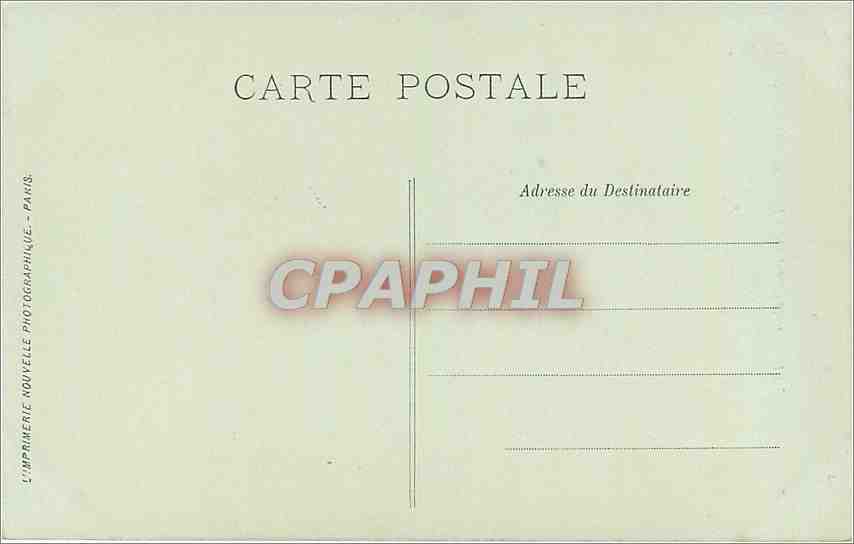 CPA Bordeaux La Porte du Palais  — Verso