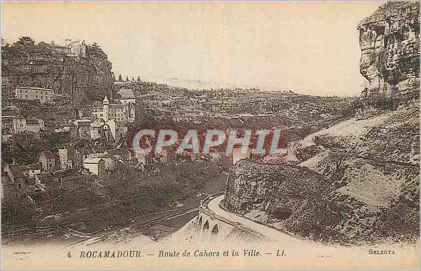 Rocamadour — Route de Cahors et la Ville — Sélecta, n° L1