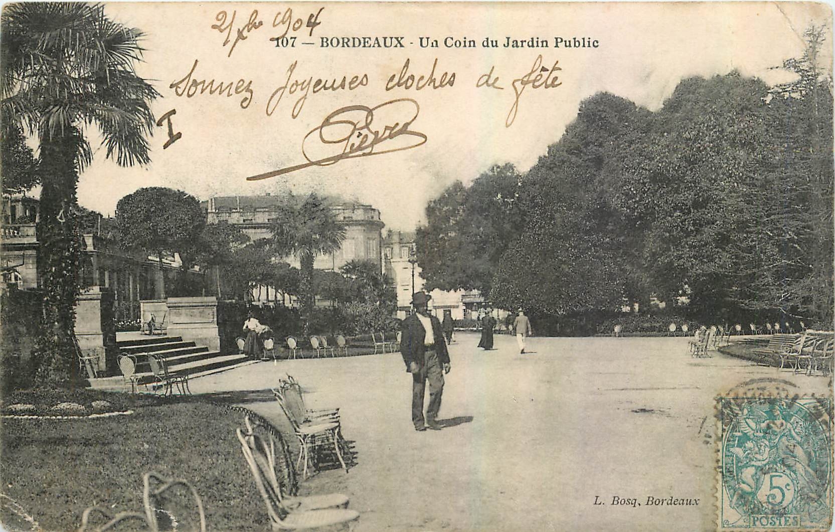 Bordeaux - Un Coin du Jardin Public — L. Bosq, Bordeaux, n°107