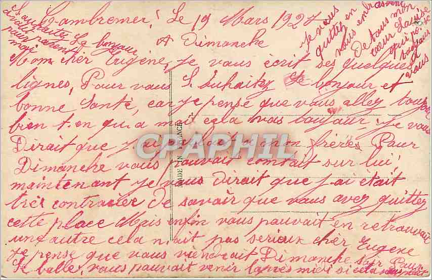 CPA On parle on rit on se confie Femme — Rückseite