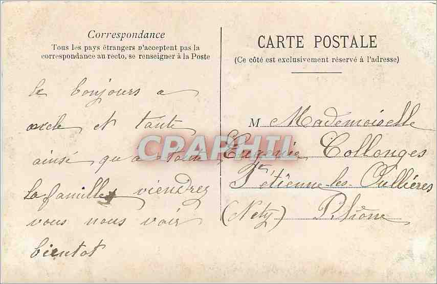 Couple amoureux — scène de jardin — éditeur Diamant, n° 722 — Reverso