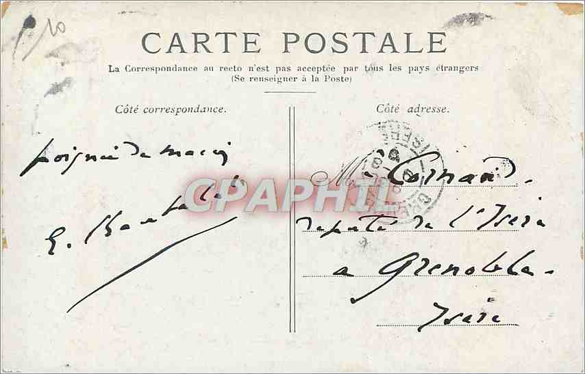 CPA Paris La Chambre des Desputes  — Rückseite