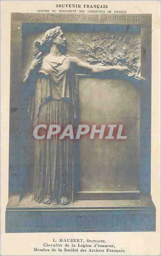 CPA Souvenir Francais Ceuvre du Monument des Communes de France 