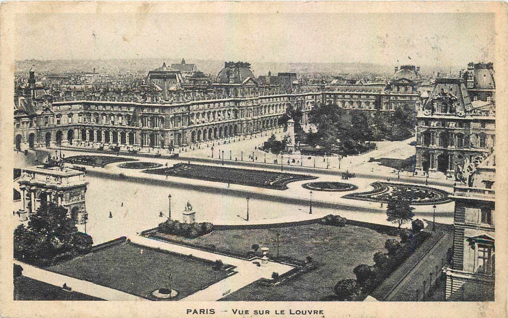 CPA Paris Vue sur le Louvre 