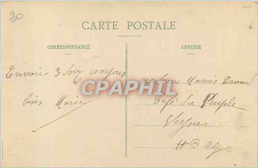 Les Alpes - Forêt de Boscodon - Chemin forestier de la Fontaine de l'Ours — V. Fournier, édit., Gap, n° 275 — Back