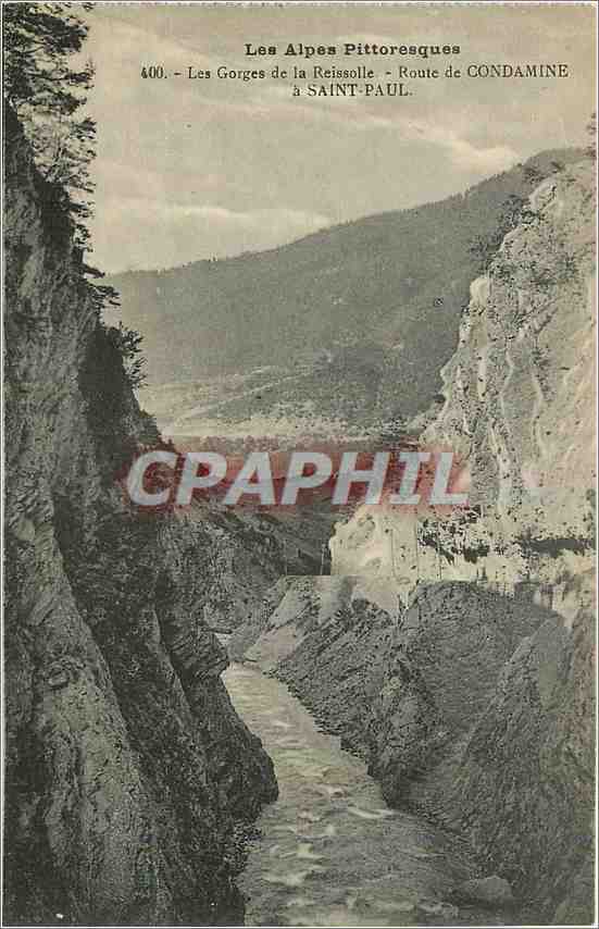 CPA Les Gorges de la Reissolle Route de Condamine a Saint Paul 