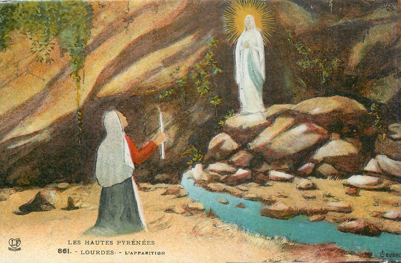 Les Hautes Pyrénées — Lourdes — L'Apparition — Goushe