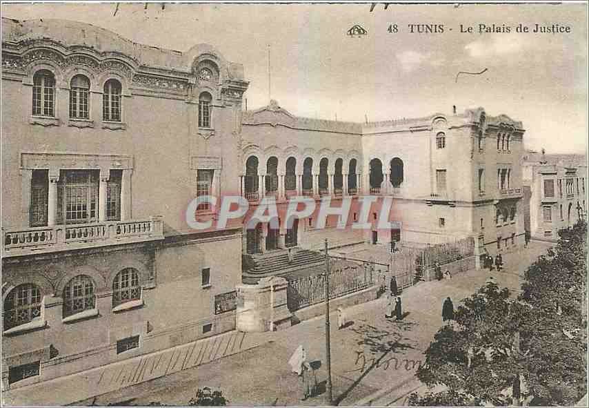 CPA Tunis Le Palais de Justice 