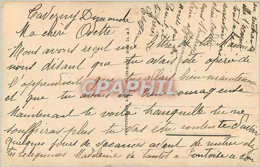 CPA Une rue du vieux Biskra Ane Mule — Rückseite