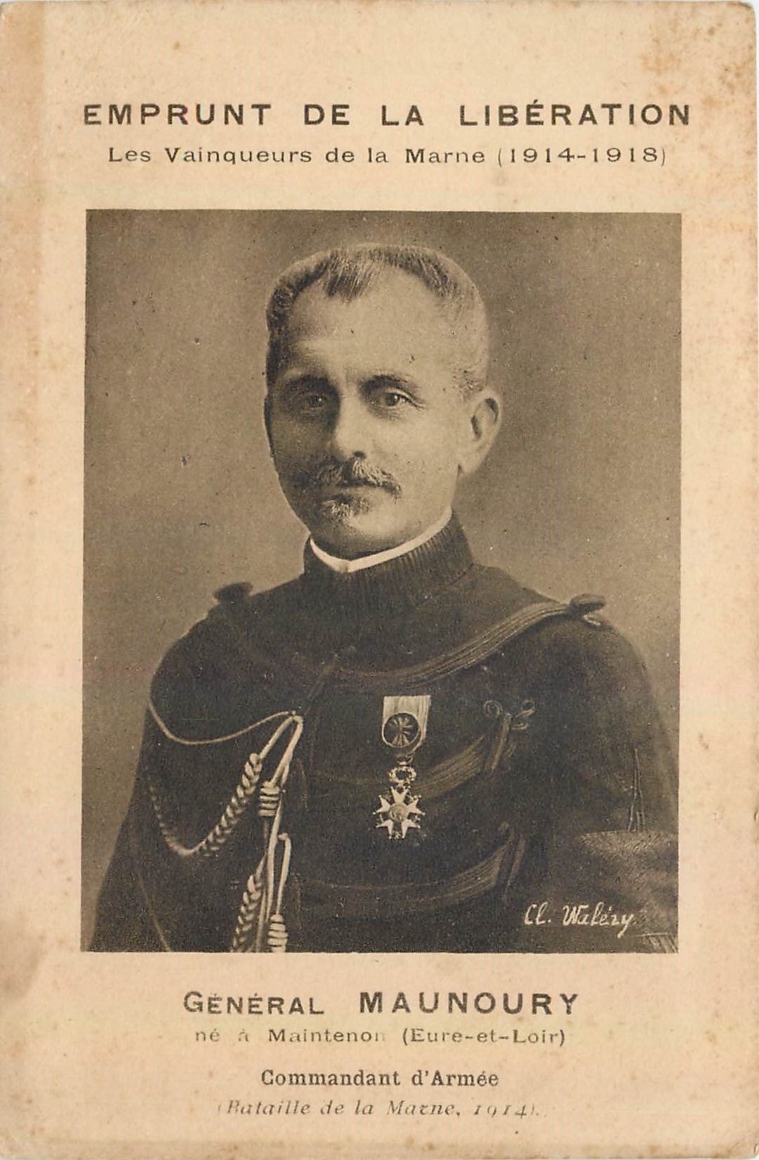 CPA General Maunoury ne a Maintenon Eure et Loir 