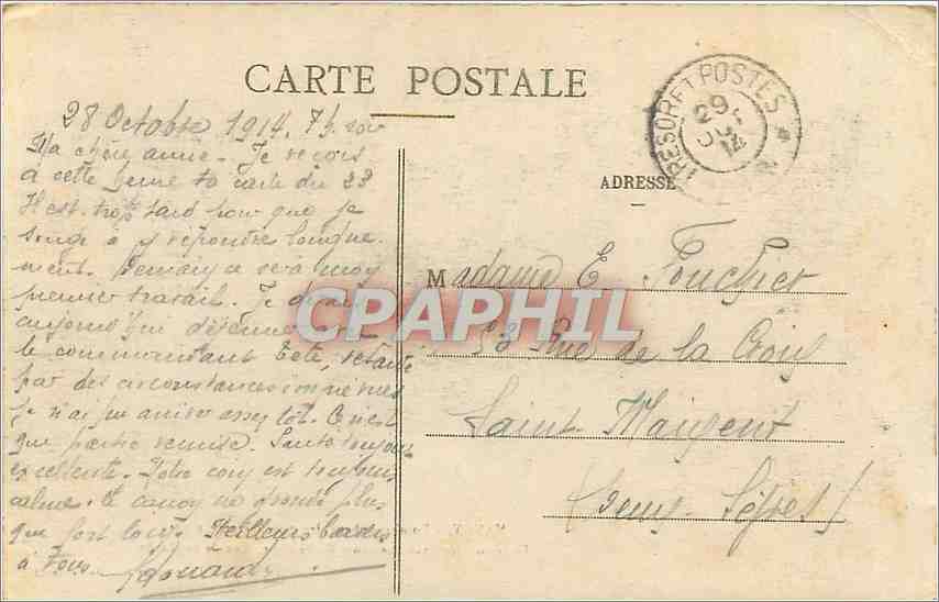 CPA Nancy Interieur des Etablissements Eschenlohr Rue de la Hache Militaria — Rückseite