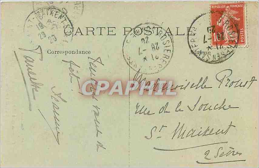 CPA Peronne 1918 Interieur de l'Eglise St Jean Le Choeur Militaria — Back