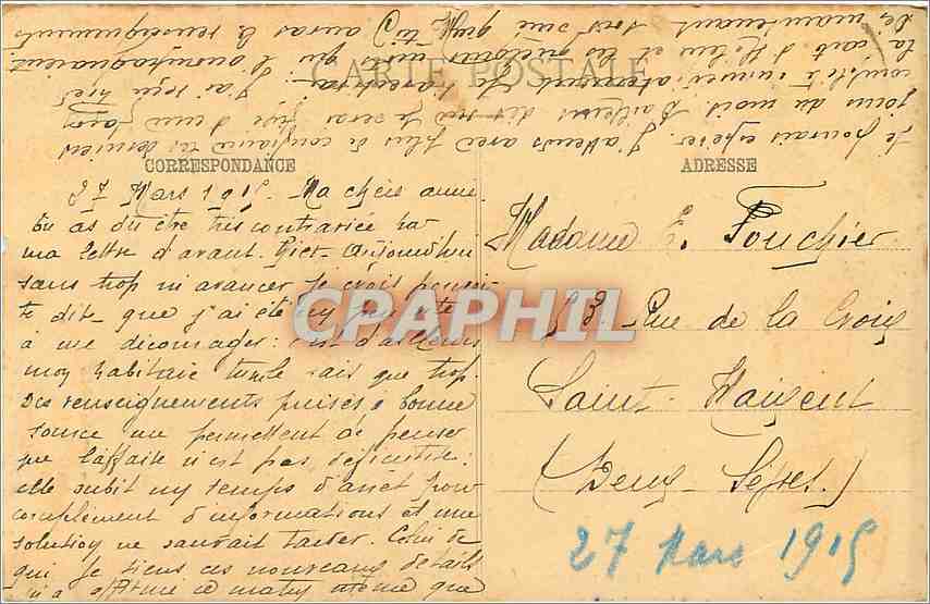 CPA Guerre de 1914 Un eclaireur belge dans un arbre Militaria — Rückseite