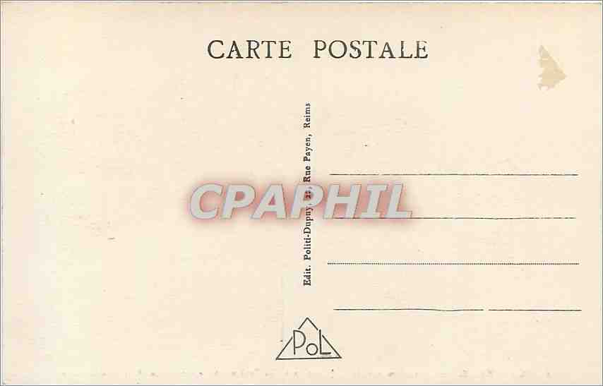 CPA La Pompelle Attaque allemande Tank Lotta Militaria — Rückseite