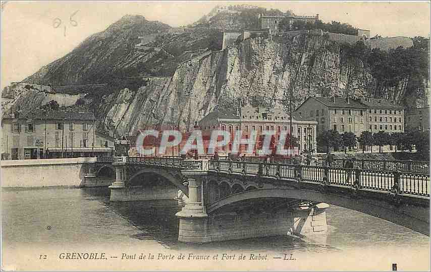 Grenoble — Pont de la Porte de France et Fort de Rabot — LL.