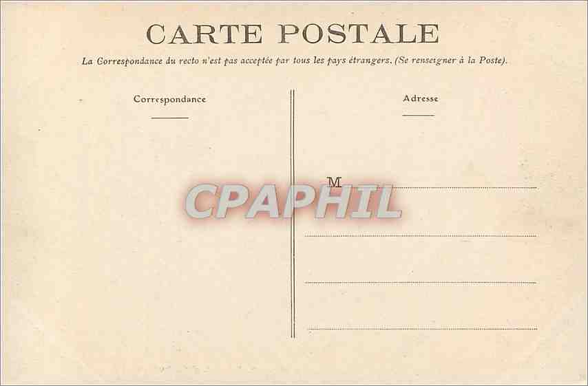 CPA Ile de Brehat Vague deferiant sur les Rochers  — Rückseite