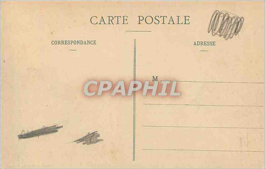 CPA Ile de Brehat Etude de Rochers et grosse Mer  — Rückseite