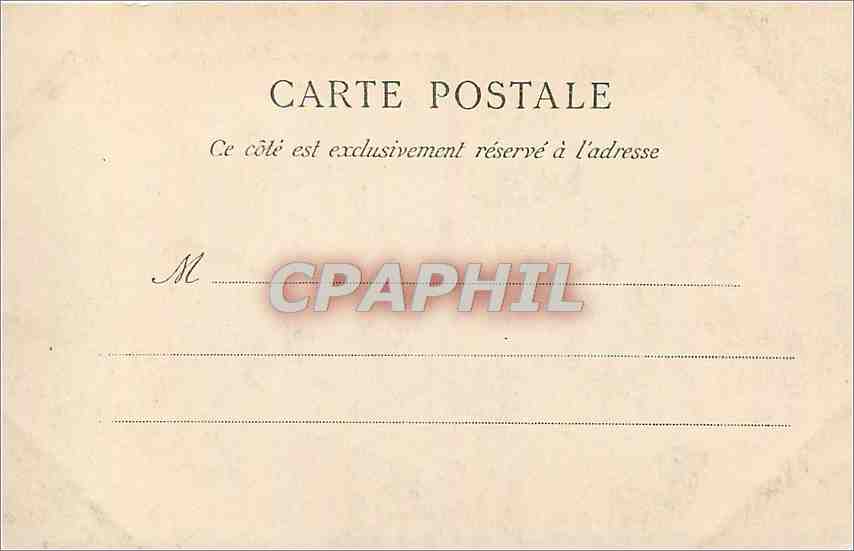 CPA Ile de Brehat Etude de Rochers  — Verso
