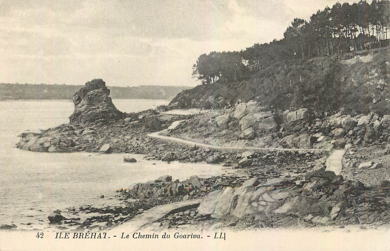 CPA Ile Brehat Le Chemin du Goariva 