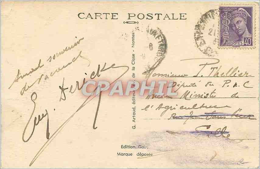 Bagnoles-de-l'Orne (Orne) — Le Casino des Thermes — Saby, n° 37 — Rückseite